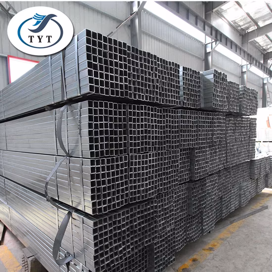 Tubo quadrado galvanizado por imersão a quente de seção oca China Ms