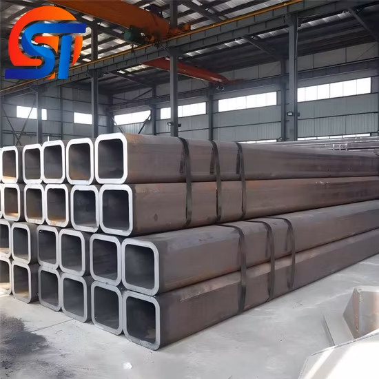 20*20/30*30/40*40/50*50 /60*60 Tubo quadrado quadrado preto com preço mais baixo