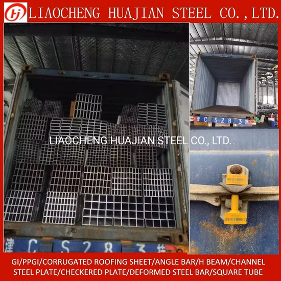 Fábrica de tubos de alta qualidade Q235 ASTM A53 A500 S235jr Ss400 Rosca galvanizada por imersão a quente tubo de aço suave soldado sem costura